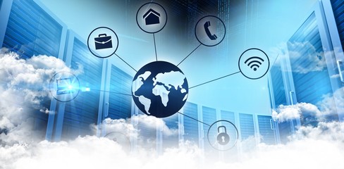 Poster - Composite image of connected world