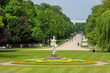 Großer Garten Dresden Hauptallee mit Blick aufs Hygienemuseum