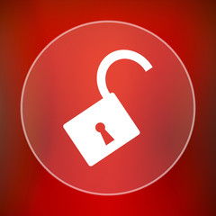 Sticker - Open lock icon