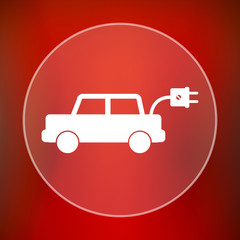 Sticker - Electric car icon