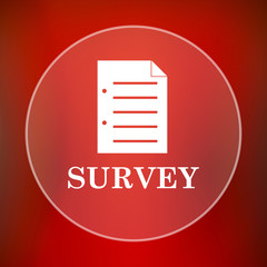 Canvas Print - Survey icon