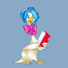 Mother Goose Characters Fairytale Cartoon Illustration