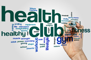 Poster - Health club word cloud