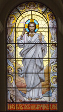 Stained Glass Window In Peter And Paul Cathedral, St Petersburg