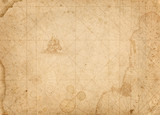 Fototapeta Mapy - old nautical treasure map background