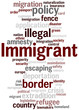 © kalpis - Immigrant, word cloud concept 4