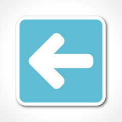 Aufkleber - arrow blue flat design vector web icon