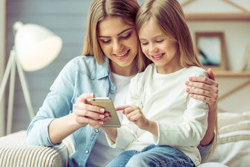 Mom and daughter