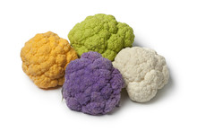 Variety Of Different Colors Cauliflower