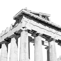 athens  acropolis and  historical    in greece the old architect