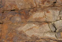 Close View Of Rock Wall