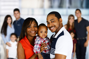 Wall Mural - Happy Young Families