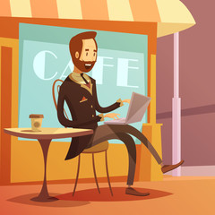 Poster - Businessman Working Illustration 