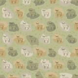 Fototapeta Dziecięca - Deer vector. Seamless pattern background deer. Seamless pattern background wildlife.