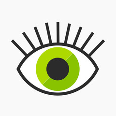 Wall Mural - abstract eye symbol