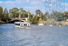 Boat With People In River Torrens