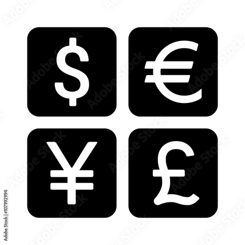 Dollar Euro Yen Yuan And Pound Currency Exchange Or Currency - 