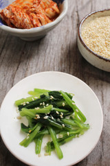 Canvas Print - Spinach with sesame korean food