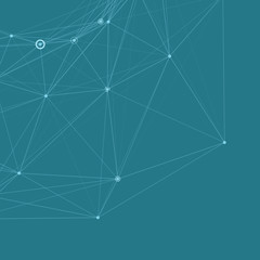 Aufkleber - Abstract background with dotted grid