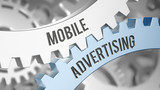 Fototapeta  - mobile advertising / Cogwheel