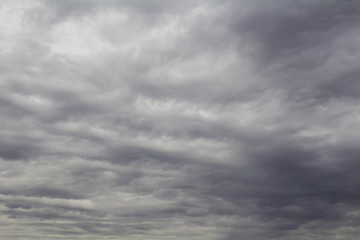 Wall Mural - Black clouds through the sky