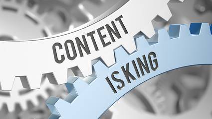 Poster - content is king / Cogwheel