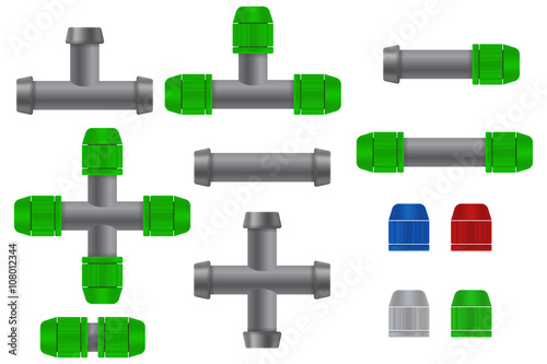 Pipe Connections For Garden Hose Quick Connector Green Fittings