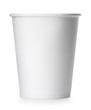 takeaway paper cup isolated on white with clipping path
