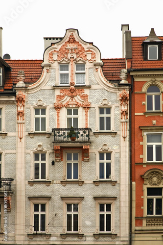 Dekoracja na wymiar  fragment-starego-budynku-w-katowicach-polska