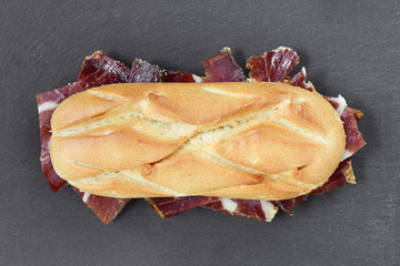 Poster - spanish serrano ham sandwich