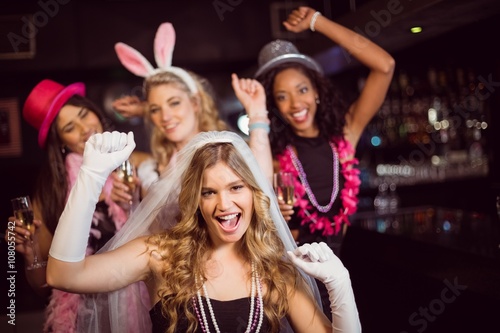 Friends celebrating bachelorette party Poster