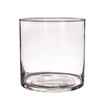 Clear glass vase isolated on a white background