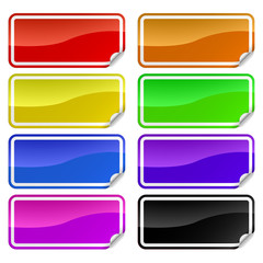Wall Mural - Colorful promotional stickers
