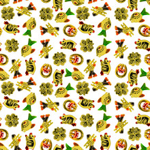 Seamless Pattern - Good Luck Charms
