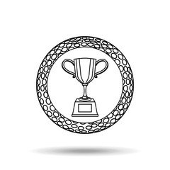 trophy icon design 