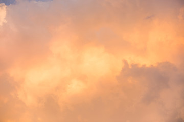 orange clouds sky background