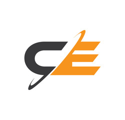 CE initial logo with double swoosh