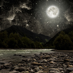 Wall Mural - night sky
