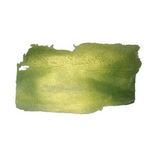 Vector Green Glittering Paint Smear Stroke Stain Set. Abstract Green Glittering Textured Art Illustration. 