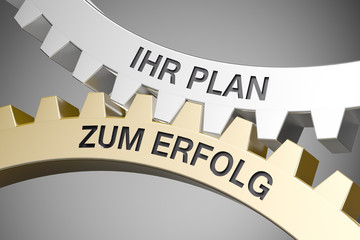 Canvas Print - Ihr Plan zum Erfolg