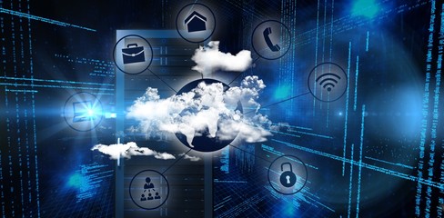 Poster - Composite image of connected world