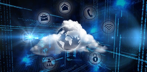 Poster - Composite image of connected world
