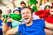 Italian Fans at the Stadium