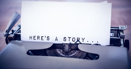 Poster - Composite image of a sentence 
