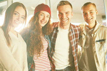 Sticker - Portrait of young friends