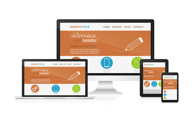 Poster - Responsive design and web devices.