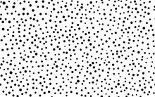 Rectangle Seamless Pattern With Black Dots On White Background