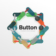 © antishock - Thin line design geometric button, flat illustration