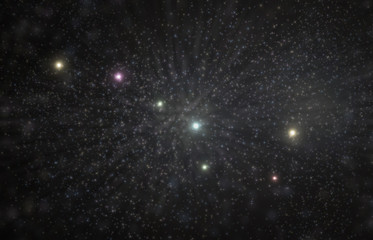 Wall Mural - big dipper constellation 3d illustration