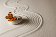 canvas print picture - Zen butterfly